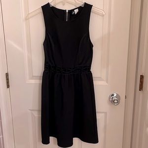 H&M Black Mini Dress with Cutouts